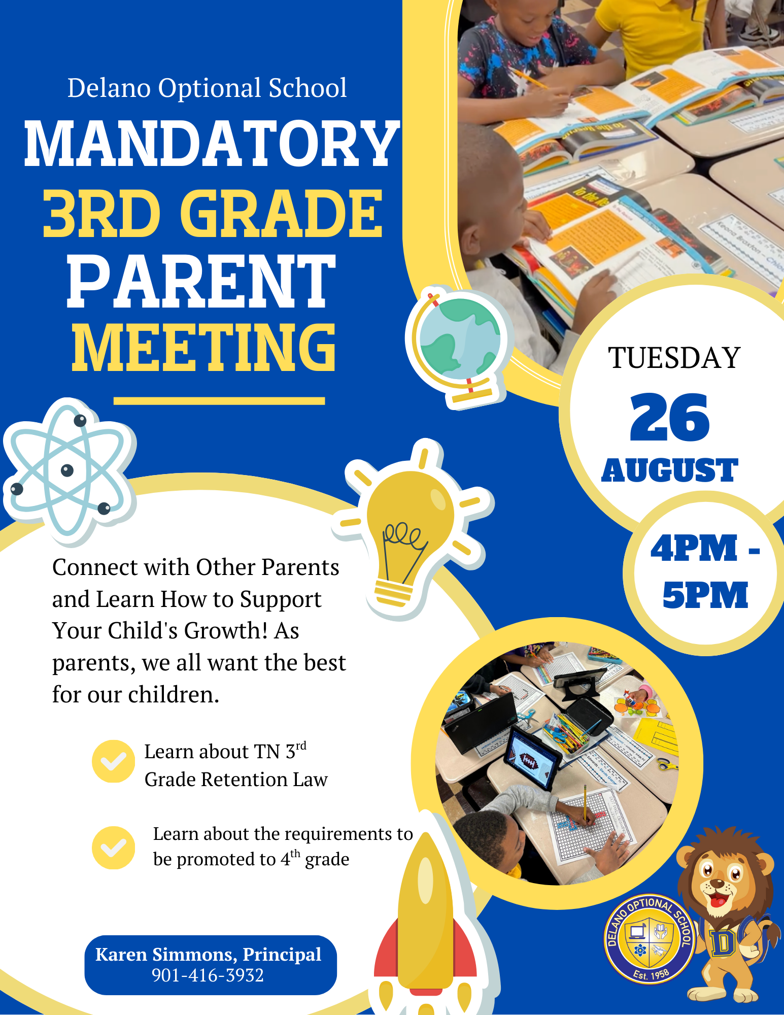 3rd Grade Parent Meeting Flyer